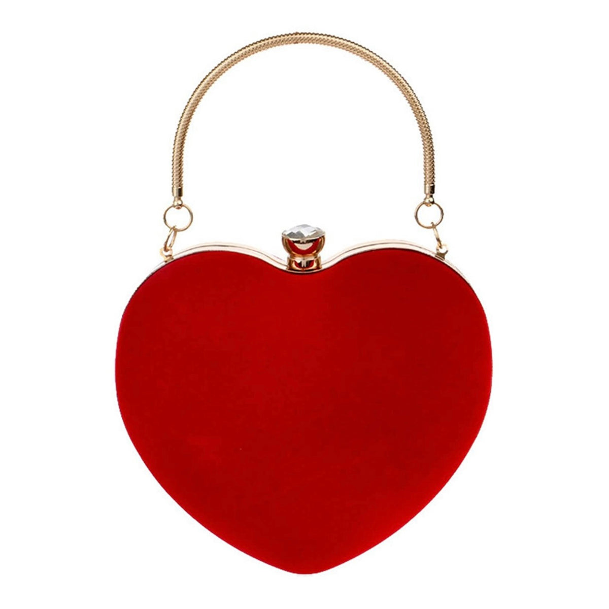 Red heart hot sale clutch bag