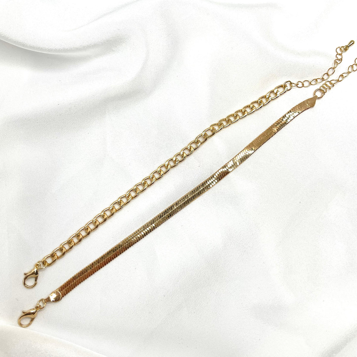 Gold Chain Set Bracelet