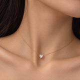 Gold Heart Diamanté Choker