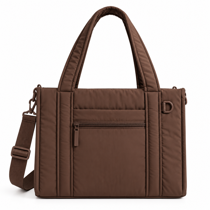 THE MUSE TOTE - BROWN