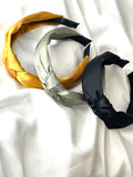 Black Silk Knot Headband