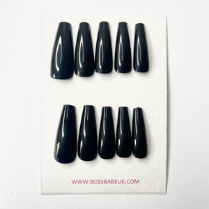 Black Coffin Nails