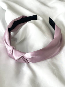 Pastel Purple Silk Knot Headband