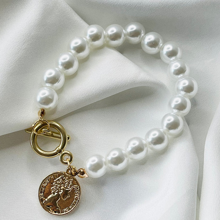 Pearl Coin Bracelet