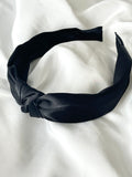 Black Silk Knot Headband