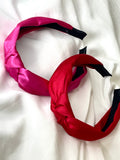 Red Silk Knot Headband