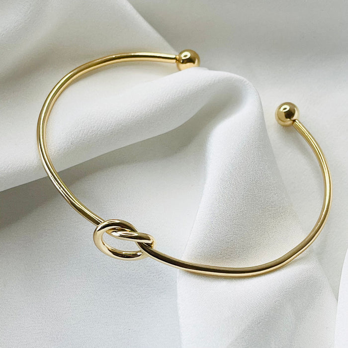 Gold Knot Bangle