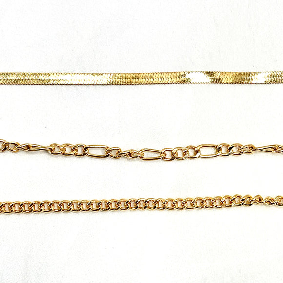 Gold Chain Multi Pack Bracelet