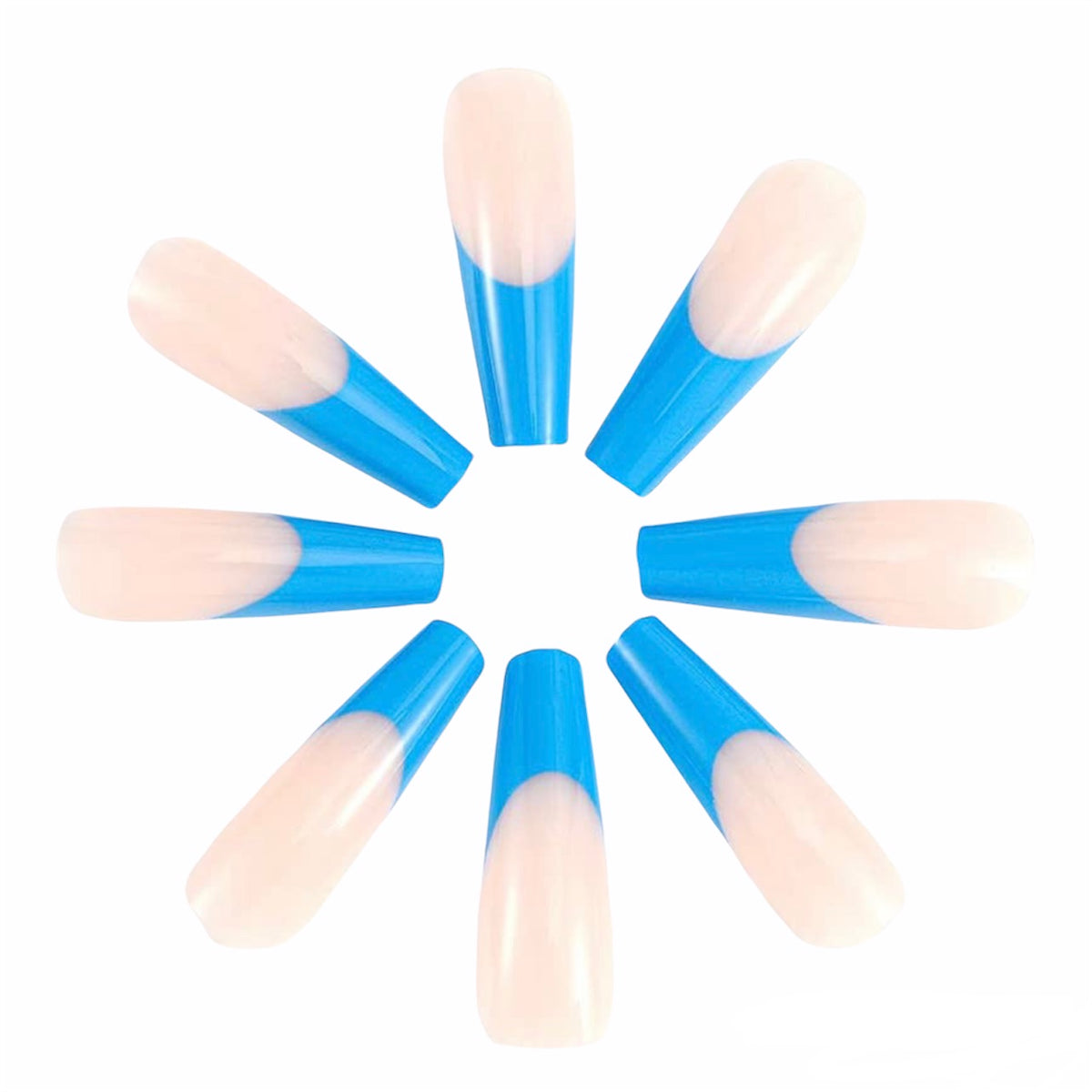 Blue Soda Coffin Nails