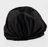 Velvet Black Knotted Turban