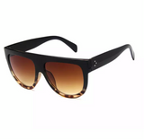 Black Leopard Oversize Sunglasses