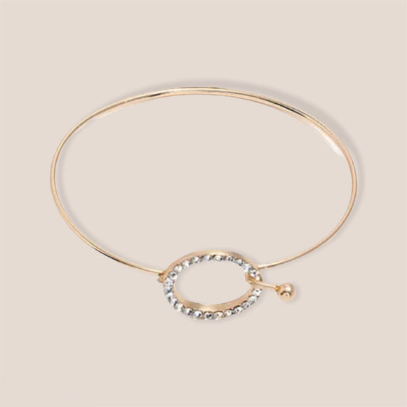 Diamanté Ring Gold Bracelet