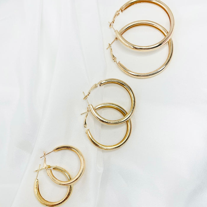 Gold Chunky Hoop