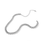 Silver Choker Chain Necklace
